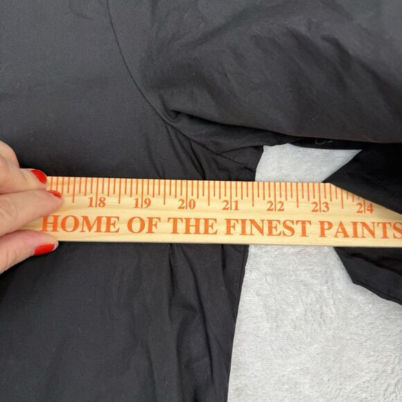 Quince 100% Organic Cotton Poplin Drop Waist Shirt Dress M Black Capsule Minimal - Picture 10 of 15